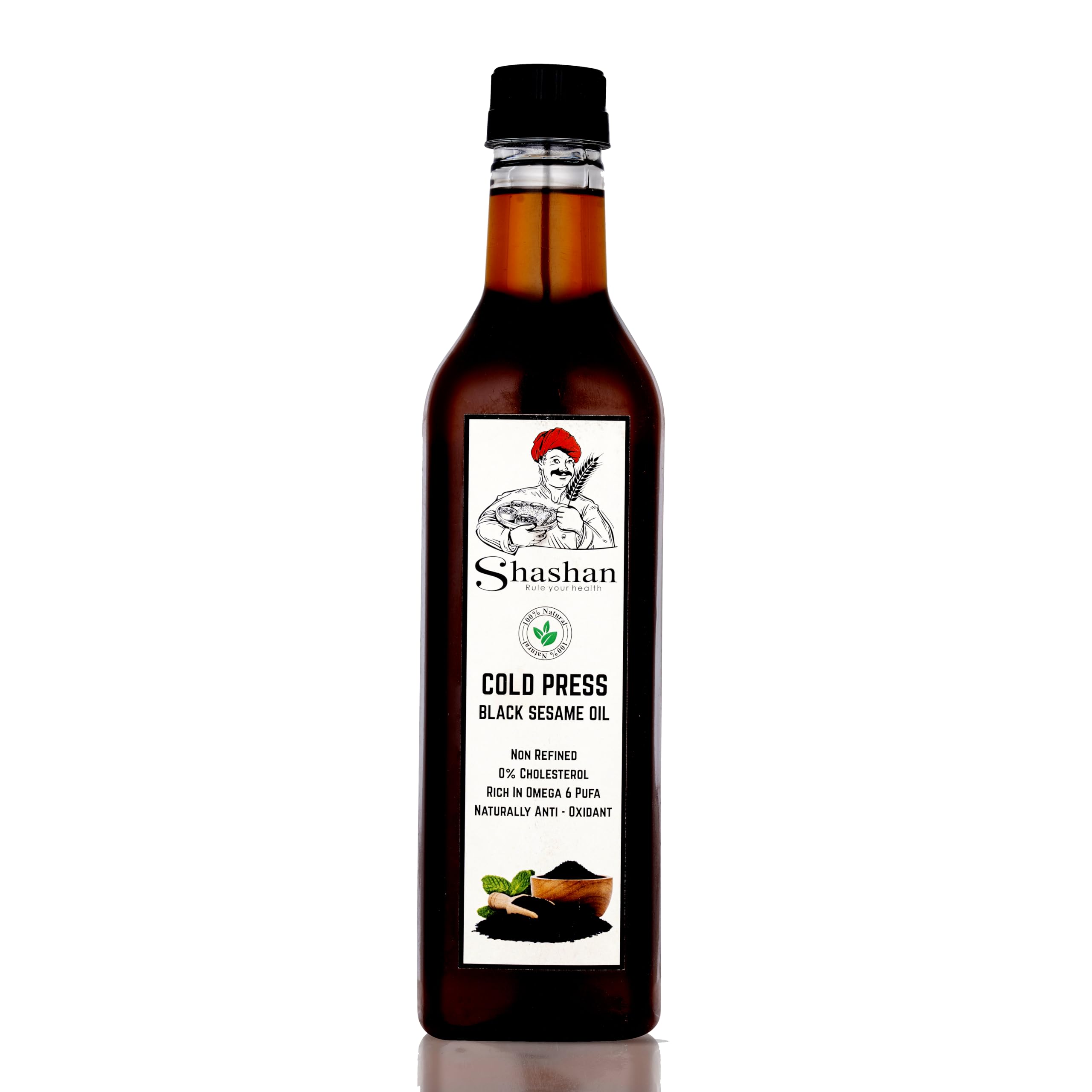 Shashan Pure and Unrefined Cold Pressed Black Sesame (Gingelly