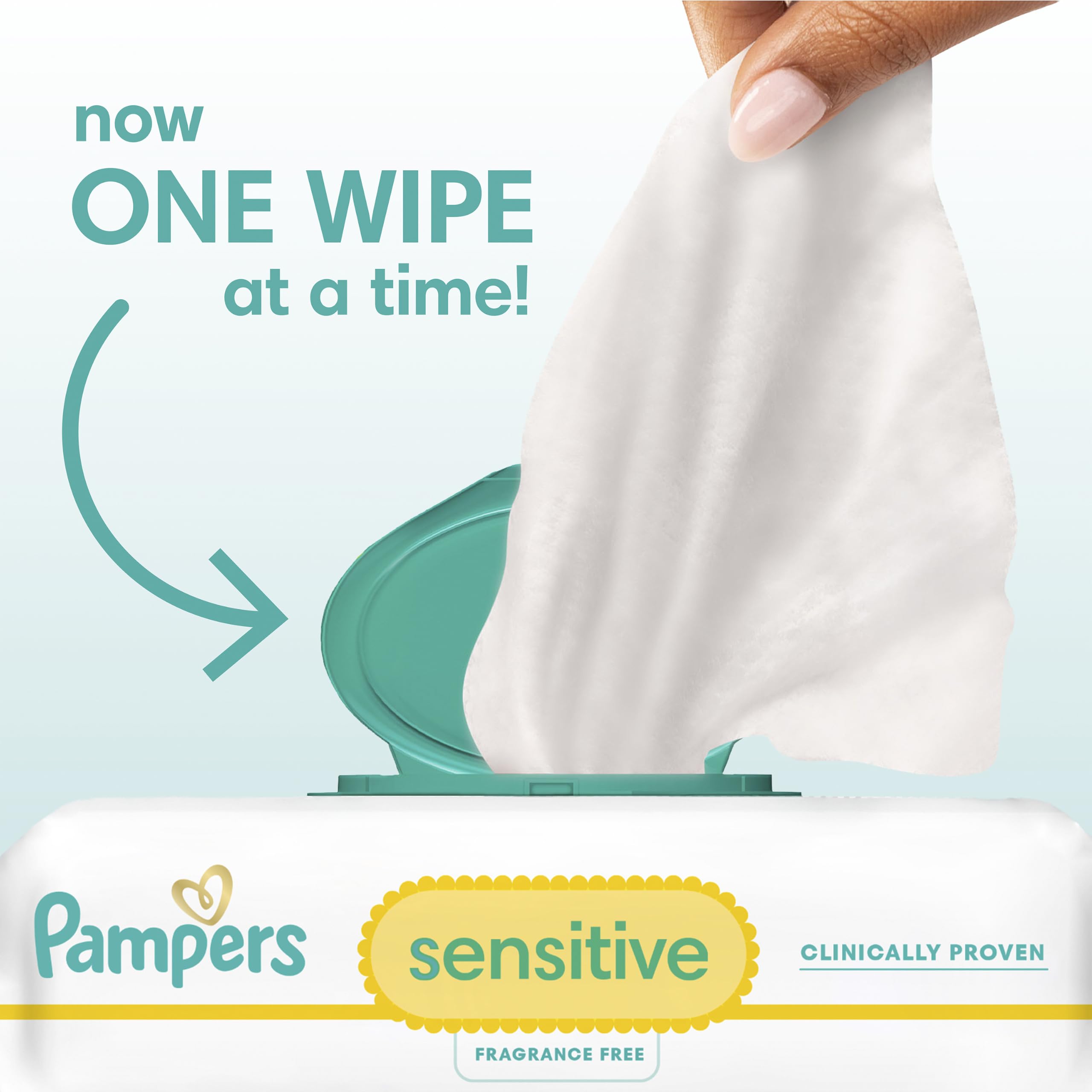 Pampers Sensitive - Toallitas húmedas para bebé, 1008 unidades, a base de agua, hipoalergénicas y sin perfume (el embalaje puede variar)