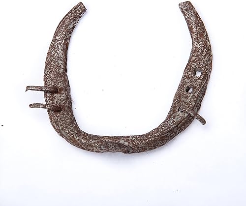 Miniatura 13 de Wonder Care Herradura auténtica usada herradura amuleto de buena suerte rústico auspicioso regalo de la suerte de hierro fundido real herradura