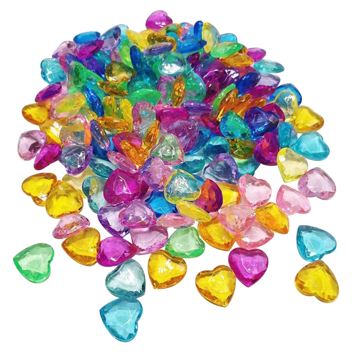 Strass en cristal cœur brillant acrylique haut de gamme art 25mm