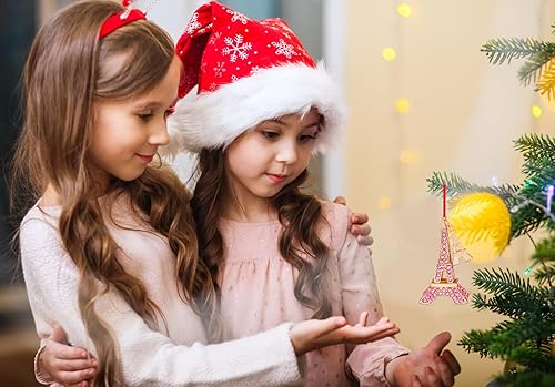 Miniatura 4 de FLYAB Adornos de Navidad de la Torre Eiffel 2023, adornos de metal para árbol de Navidad, decoración de París, adornos de París para árbol de