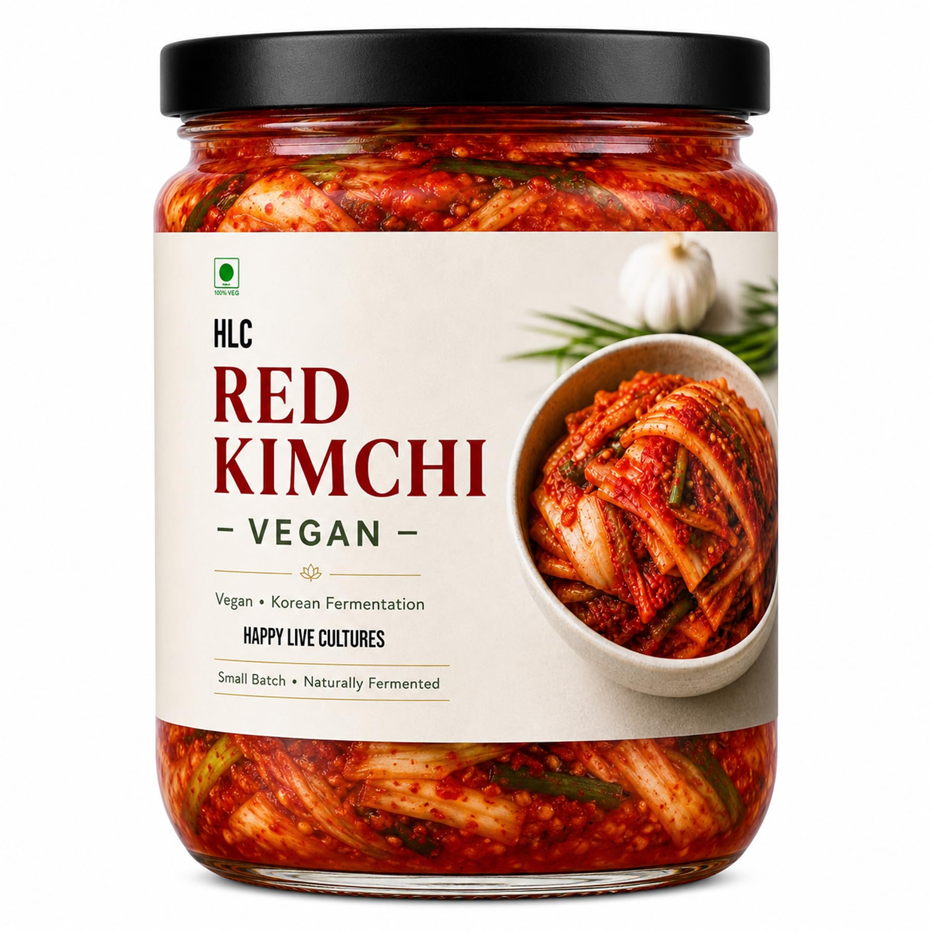 Red Kimchi – Fermented Korean Cabbage Pickle | Ready to Eat
