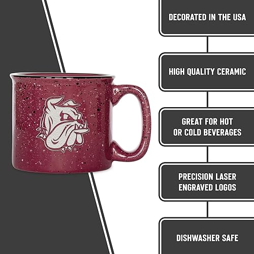 Miniatura 251 de Rico Industries NCAA Utah Utes - Taza de café personalizada de 12 onzas con logotipo grabado con láser profundo, taza de cerámica para acampar con