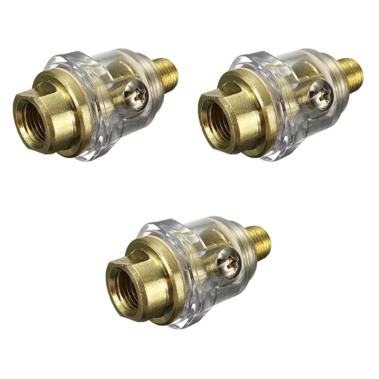 DOITOOL 1/4 Inch Mini Oiler Automatic Air Tool Lubricator Inline Pneumatic Tool Oil Lubrication Accessory for Air Compressor Tools