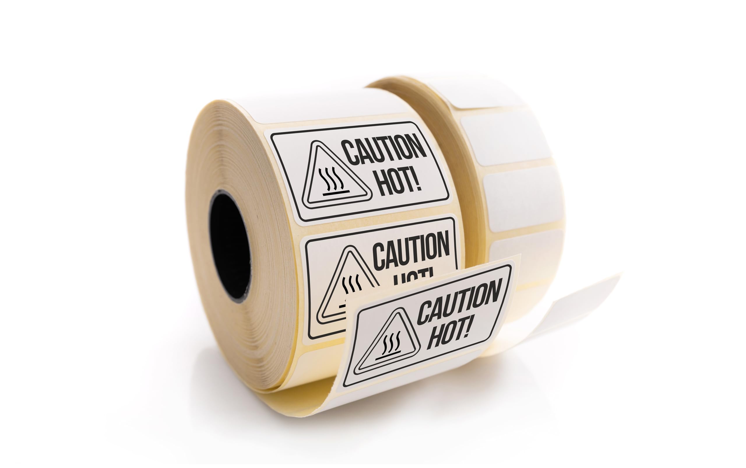 Warning Labels Food Safety Allergens Heavy Item 64x36mm on Strip or on Roll - Amazon FBA, Coffee Shop & Restaurants, Warehouse and Business Shipping Labels (Caution Hot, 1000pc on Roll)