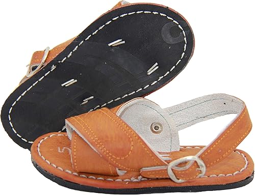 Miniatura 2 de Sandalias mexicanas Huarache para niños, sandalias de piel mexicana auténtica para niños pequeños