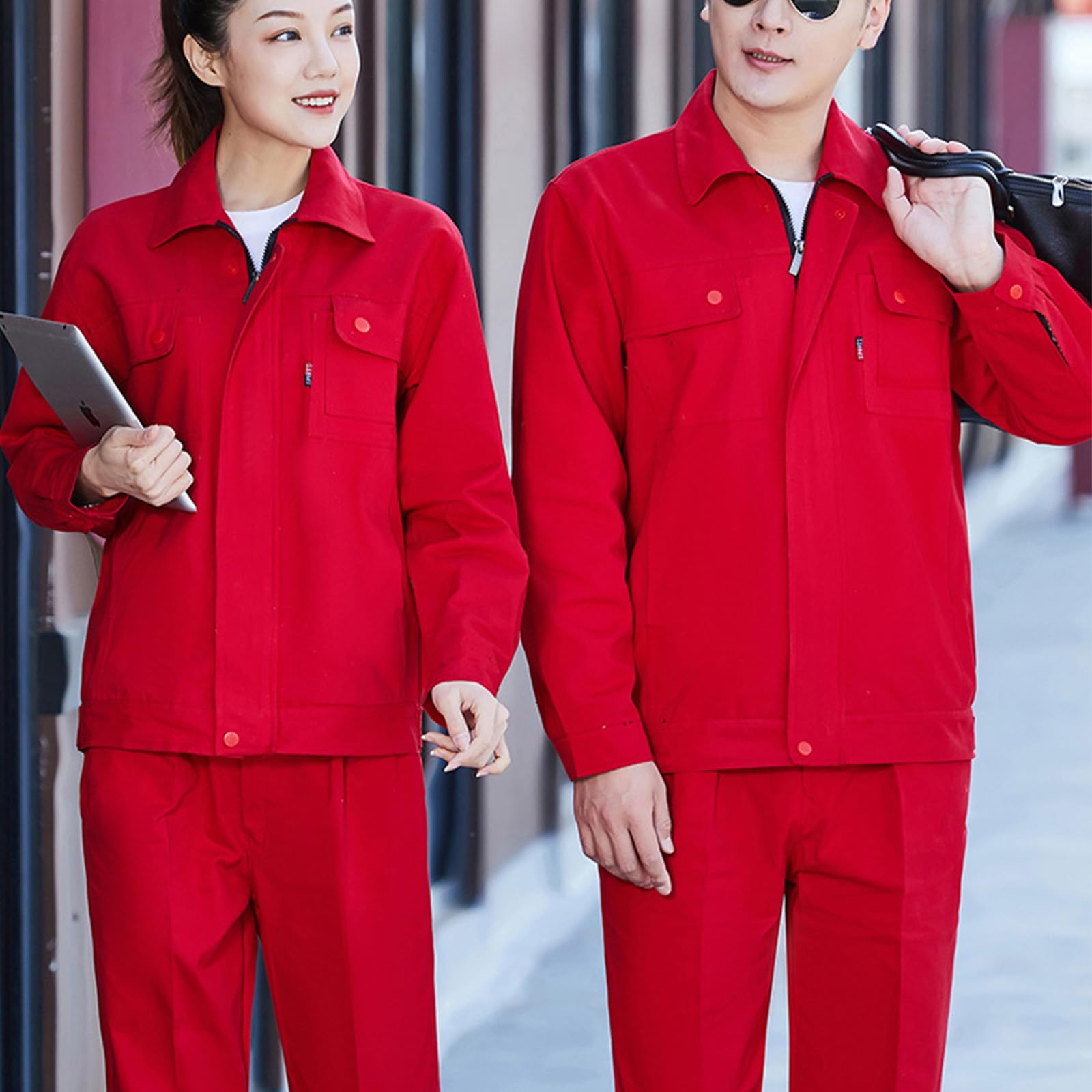 Combinaison De Coton Anti Static Long Sleeve Work Jacket & Workwear Pants Set Pour Hommes Et Femmes