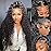 Rozilo Aomllute Deep Wave Lace Front Wigs Human Hair Wigs for Women 200 Density 13x4 HD Deep Curly Lace Front Wig Human Hair Glueless Lace Front Wig Human Hair Pre Plucked 24 Inch