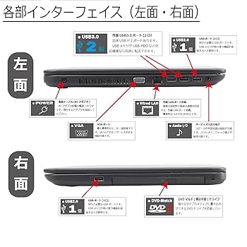 Amazon.co.jp: 中古パソコン Windows10 ノート 一年保証 DELL