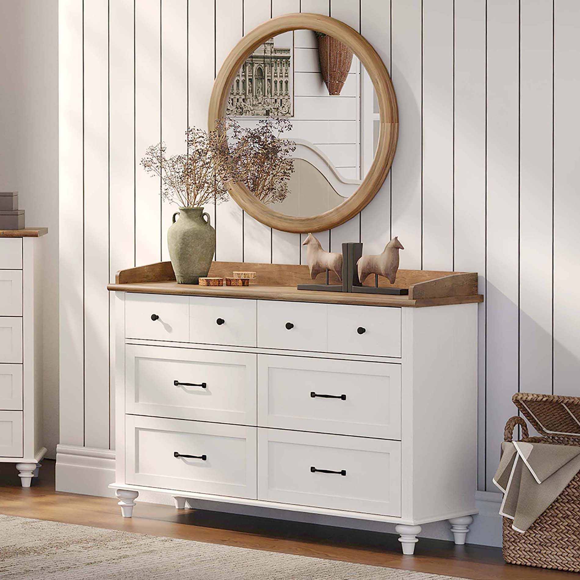 mid century modern dresser and nightstand set Amazon.com: WAMPAT 3 Piece Dresser & Nightstand Sets for Bedroom, Mid-Century  Modern Dresser with 6 Drawers, Set of 2 End Tables with Drawers & Open  Storage Shelf, White : Home & Kitchen