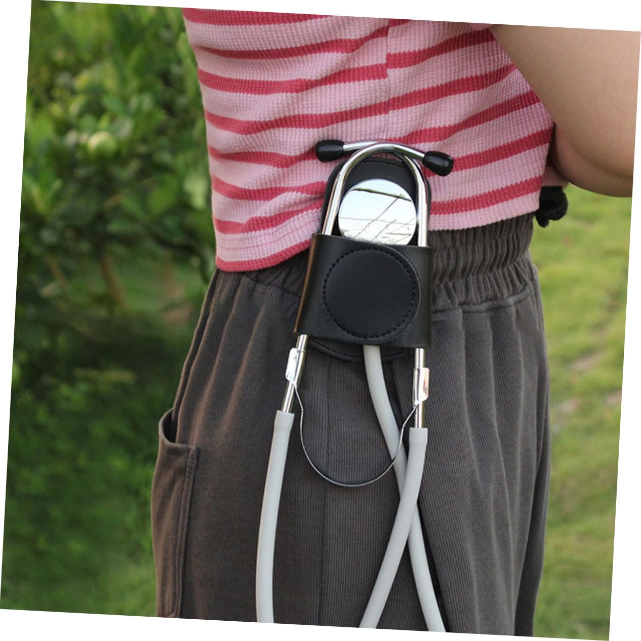 MAGICLULU 3 Series Estuche De Cuero Para Titular De Para Enfermeras Consejos Sostenedor De La Cadera Equipos Medicos Accesorios Paramédicos Negro Pu 2 Piezas X 3
