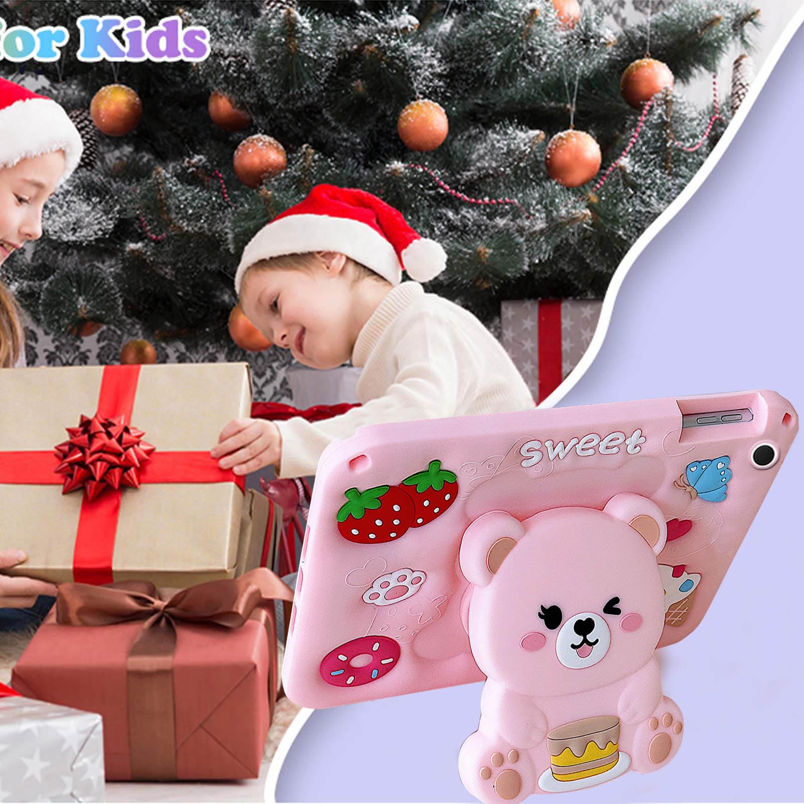 Bambini Cover per Samsung Galaxy Tab A8 10,5 Pollici 2021 (SM-X200/X205/X207) Case, Custodia Morbida in Silicone Antiurto con Portamatite, Carino Supporto Pieghevole, Tracolla