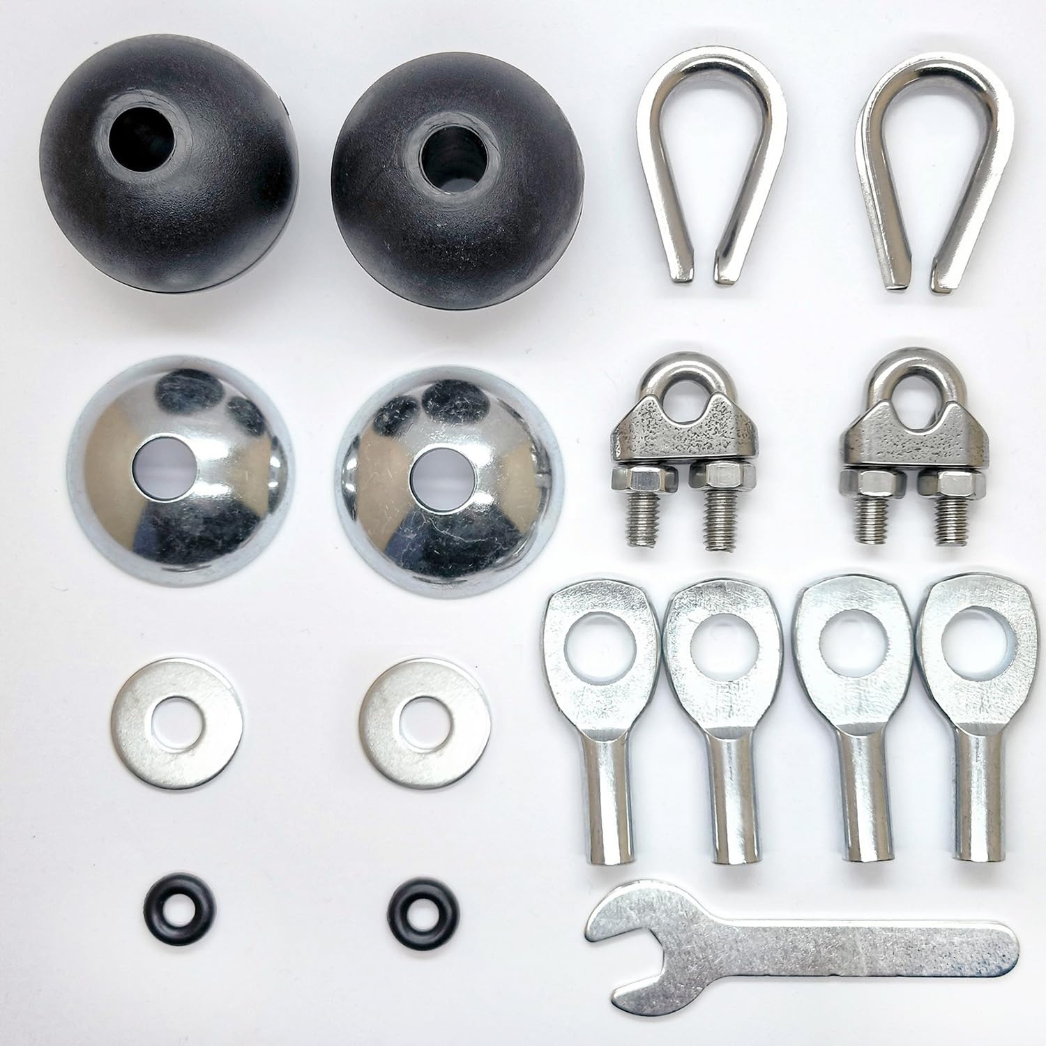 Profelinx Gym Cable Accessories, Nylon Ball Stopper Replacement, Eyelet Cable Terminal Interface Port, Wire Rope Joint Interface Replacement Port,