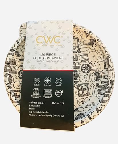 Miniatura 4 de COOK WITH COLOR 20 recipientes redondos de plástico para alimentos. 10 tapas y 10 contenedores DISEÑOS DE EDICIÓN REDONDACIRCULARLIMITADA (MANDALA)