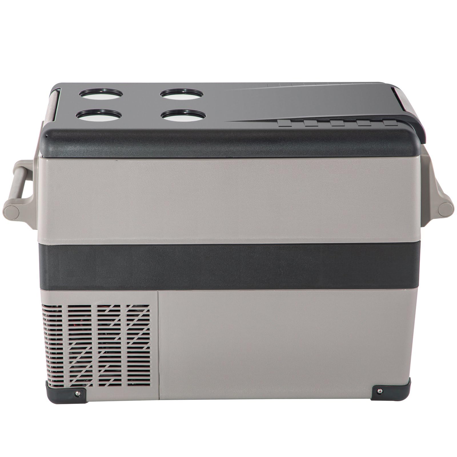 Genérico Lodówka sprężarkowa 12 V 45 litrów mini lodówka samochodowa (-22 ℃ ~ 10 ℃), 12/24 V i 110-240 V przenośna lodówka samochodowa, lodówka samochodowa, kempingowa, podróż (45L)