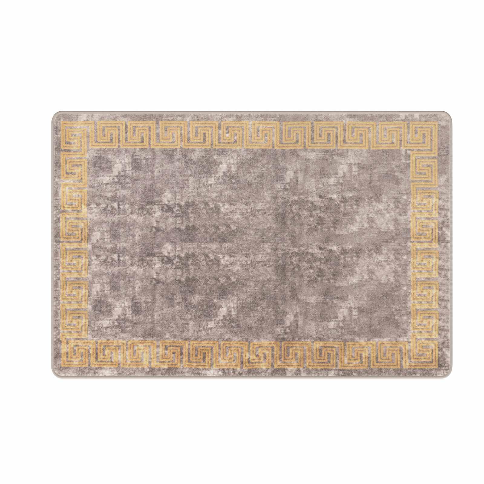Tapis de couloir gris pour entrée accueillante et salon chaleureux