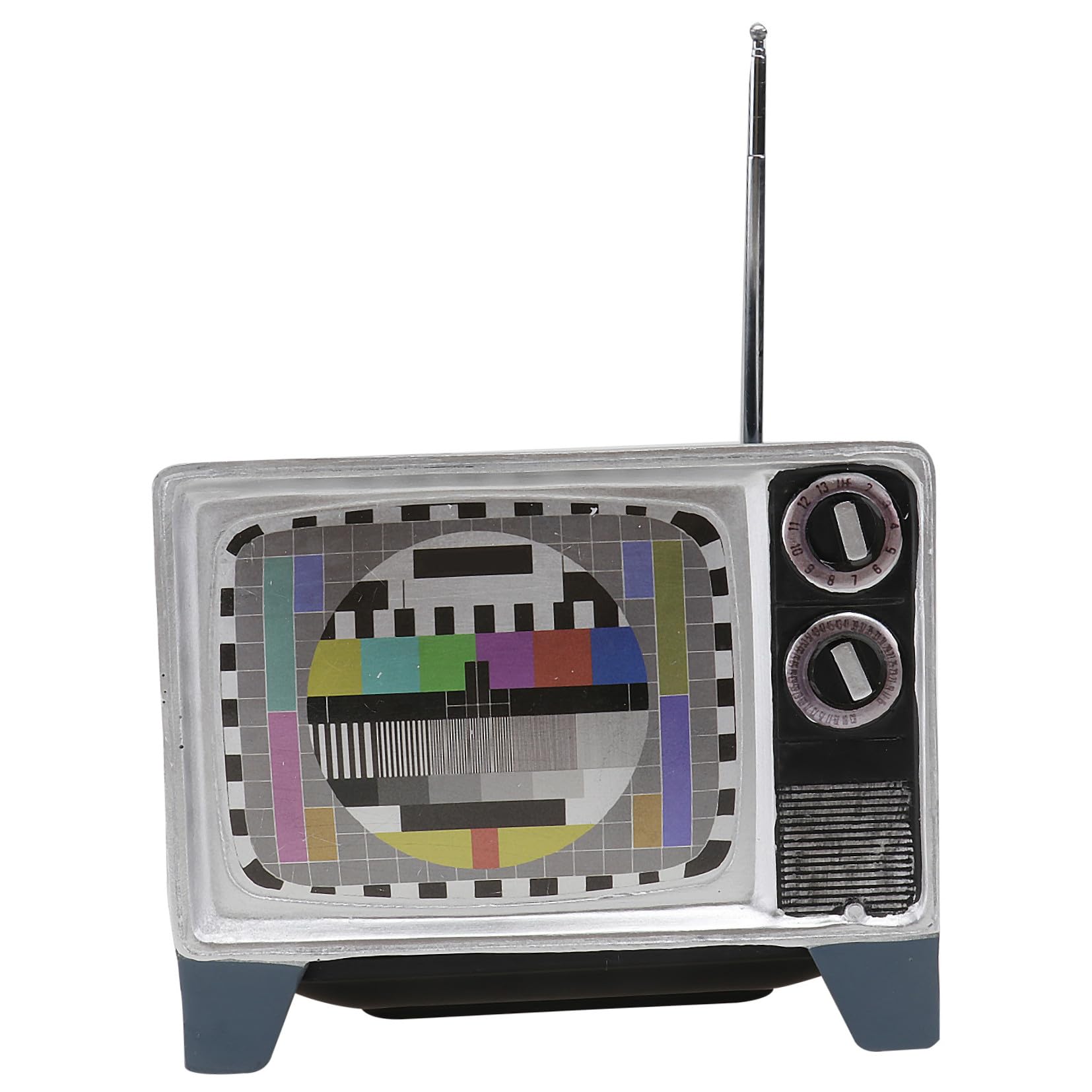 Pot de fleurs en résine TV rétro DOITOOL compact et résistant pour intérieur