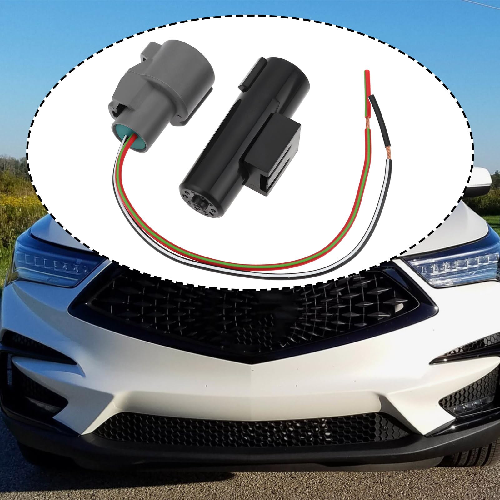 ECSiNG Czujnik temperatury otoczenia z wtyczką 80525S30941 80525-S30-941 kompatybilny z Honda Kompatybilny z Acura ILX RDX Civic