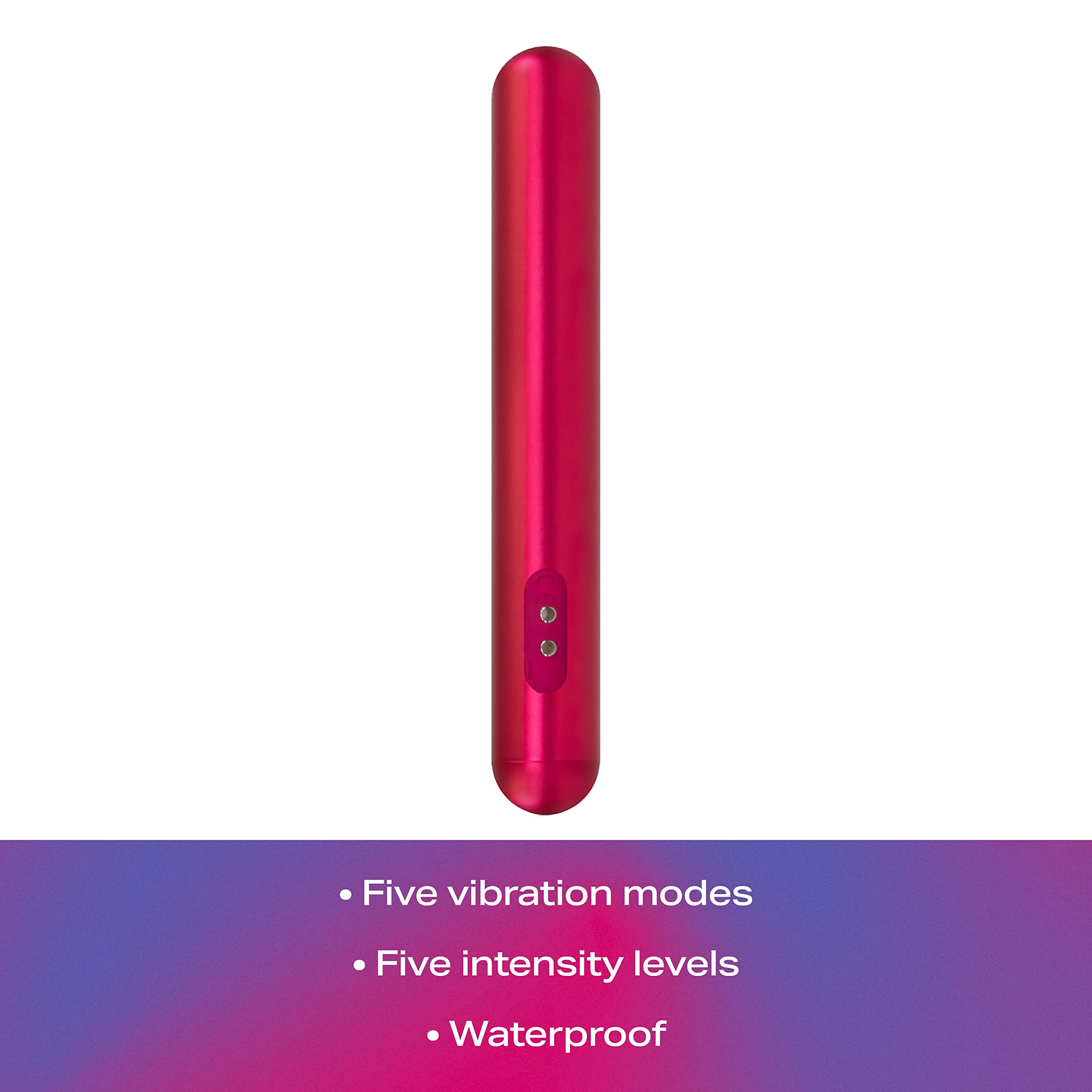 Amazon.com: JIMMYJANE Chroma Whisper-Quiet Vibrator, 5 Vibration Modes & 5  Intensity Levels, for Women, Men & Couples, Includes USB Charging Cord, &  Bath-Friendly, Safe Non-Porous Aluminum, Pink : Health & Household