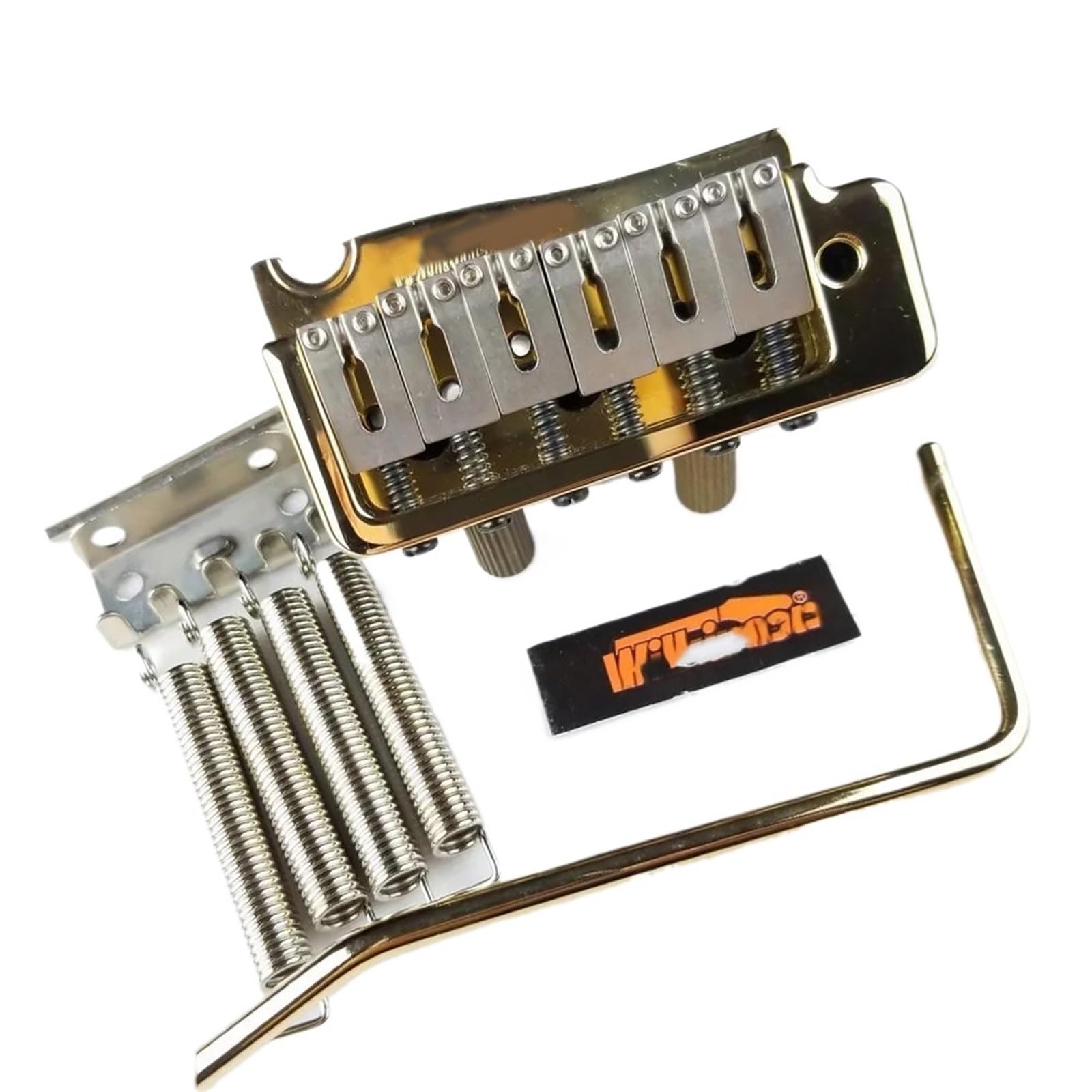 Mostek Tremolo do gitary elektrycznej Złoty podwójny punkt siodełka stalowego Mostek Gitary Profesjonalnej