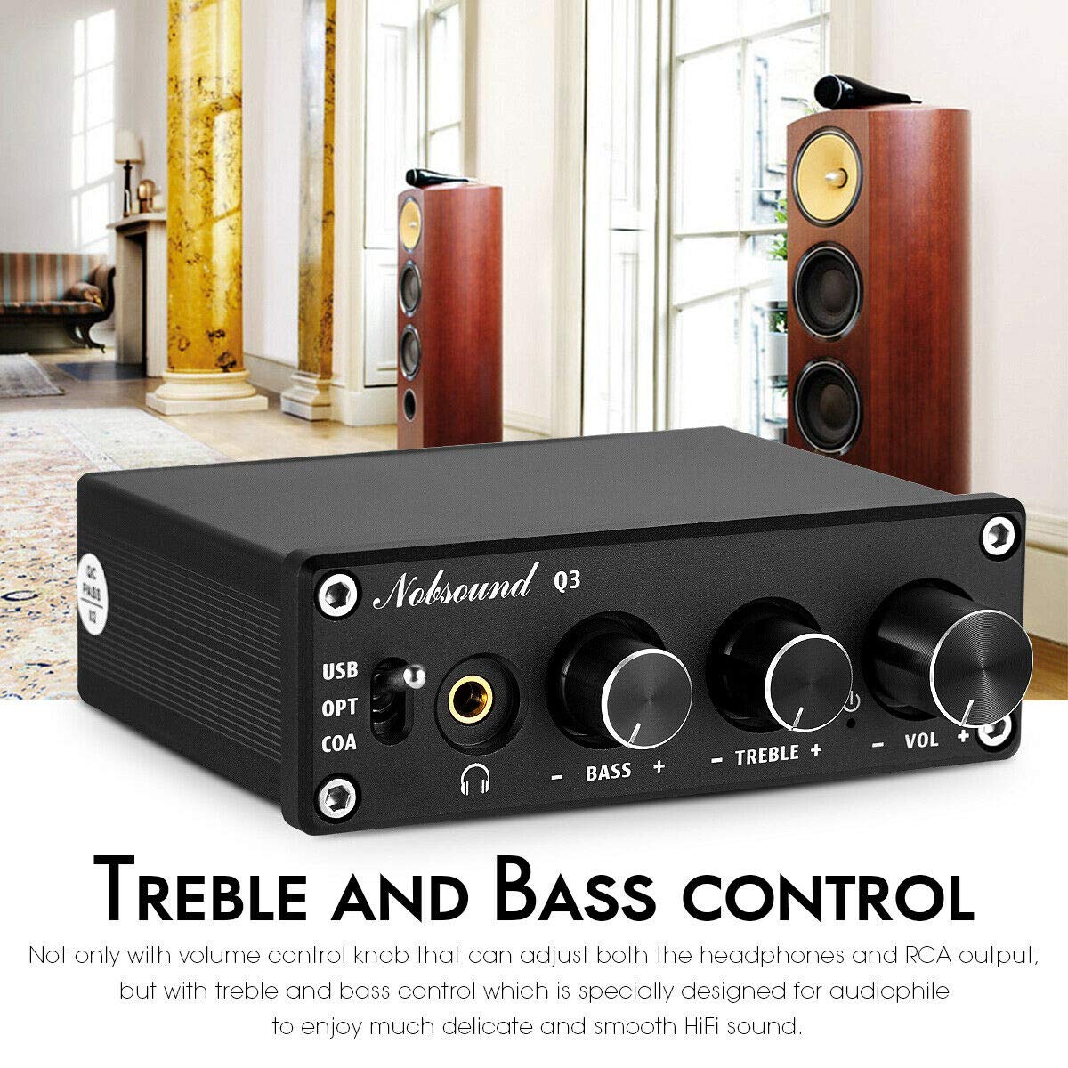 Bеѕt Rеvіеw DAC Digital to Analog Converter Decoder USB Coaxial Optical Headphone Amp Nobsound Q3 Flаѕh Sаlе Buу 1 gеt 1 DAC Digital to Analog Converter Decoder USB Coaxial Optical Headphone Amp Nobsound Q3
