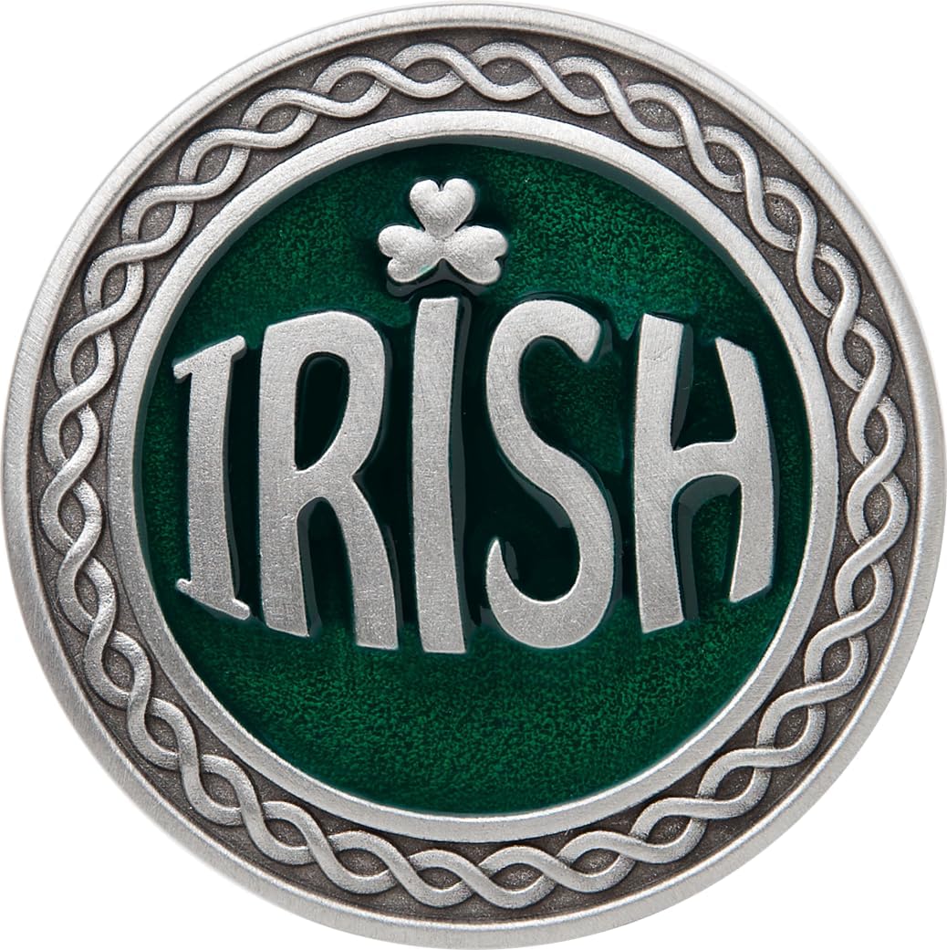 Heritage Pewter Irish Keychain | Durable Key Holder | Intricately Crafted Metal Pewter Inlay