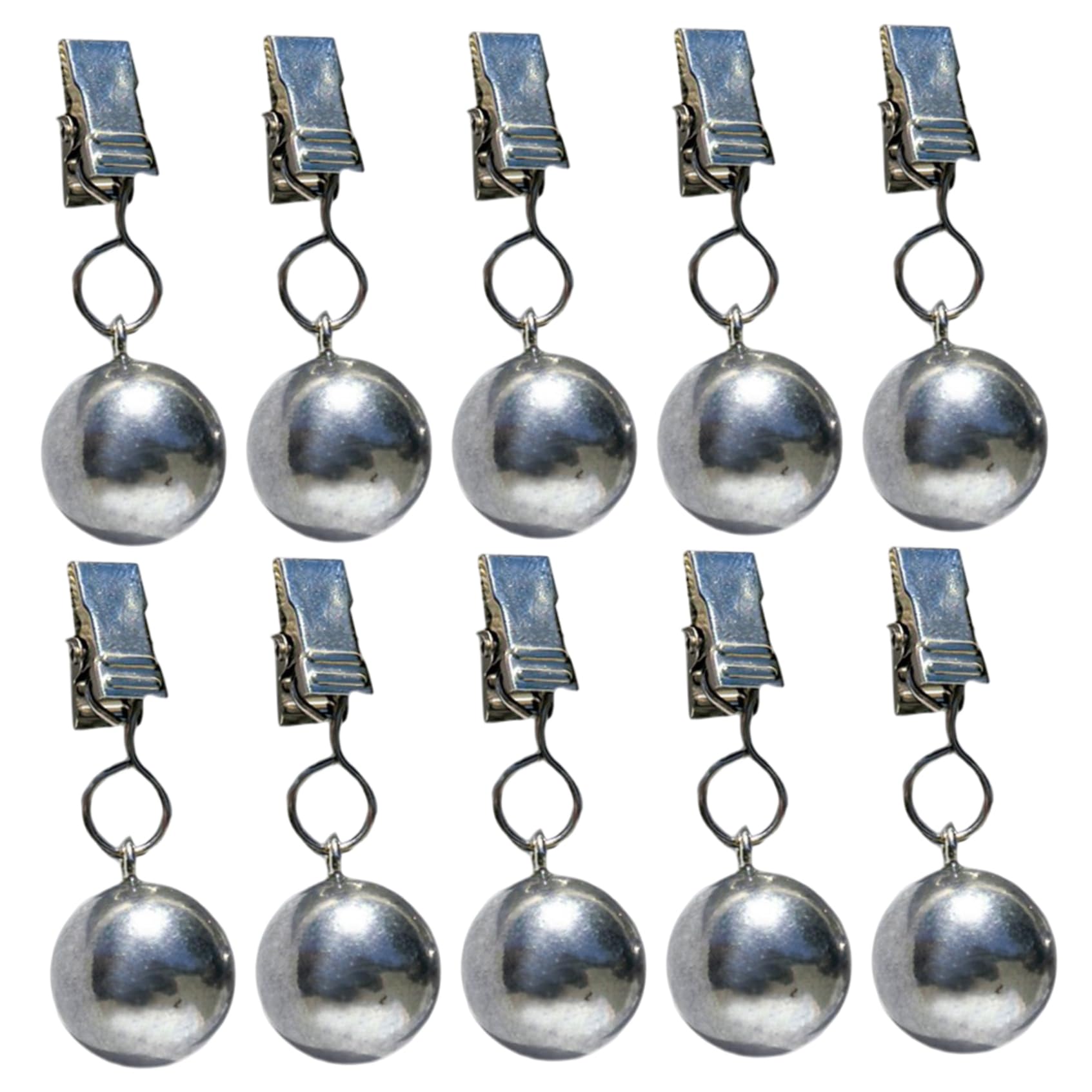 Poids de rideau acier inoxydable lot de 10 pinces robustes pour nappe