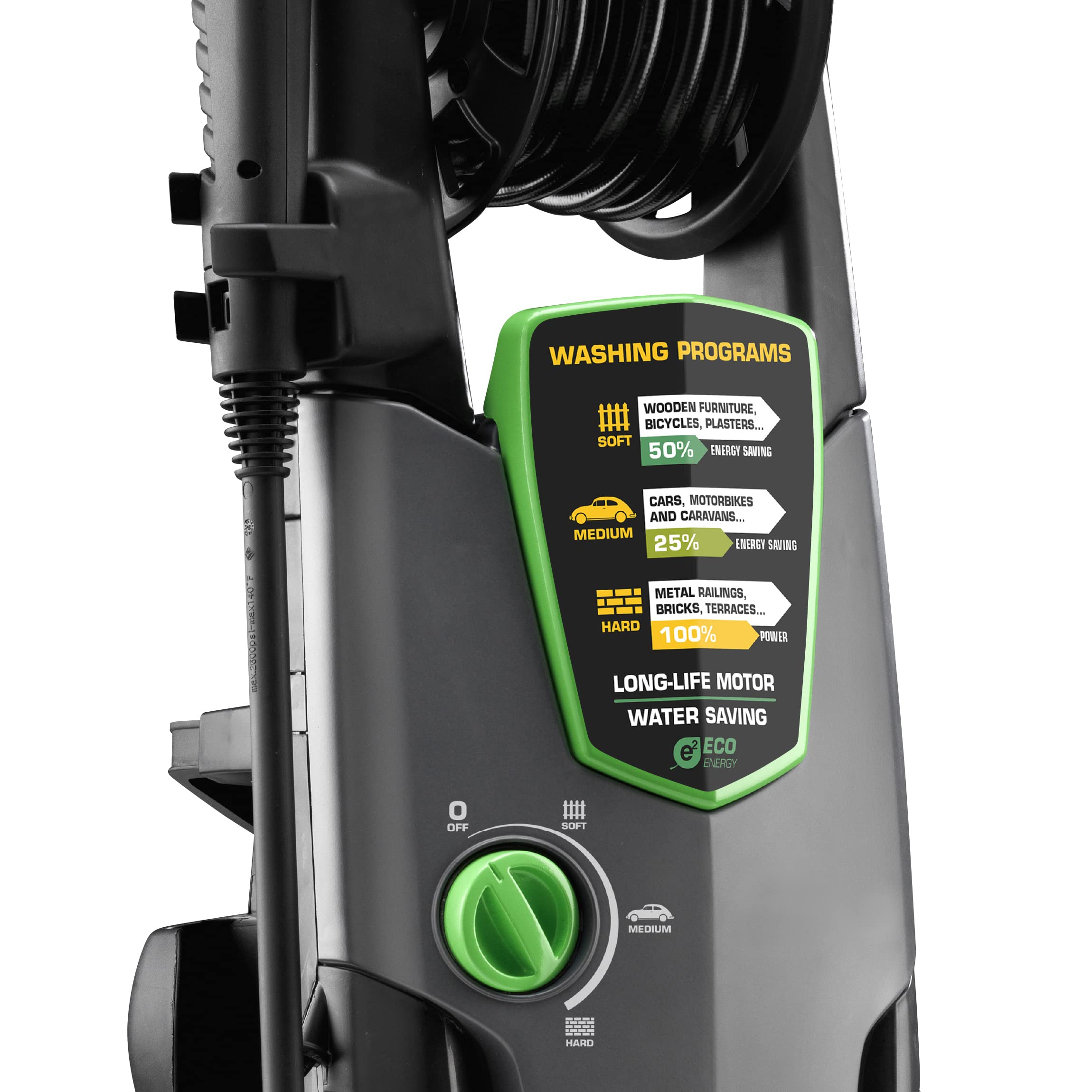 Lavor Hidrolimpiadora de agua fría STM 160 WPS con sistema lavado, enrollador, cepillo rotante, 160 bar max, 510 l/h max, 2500W