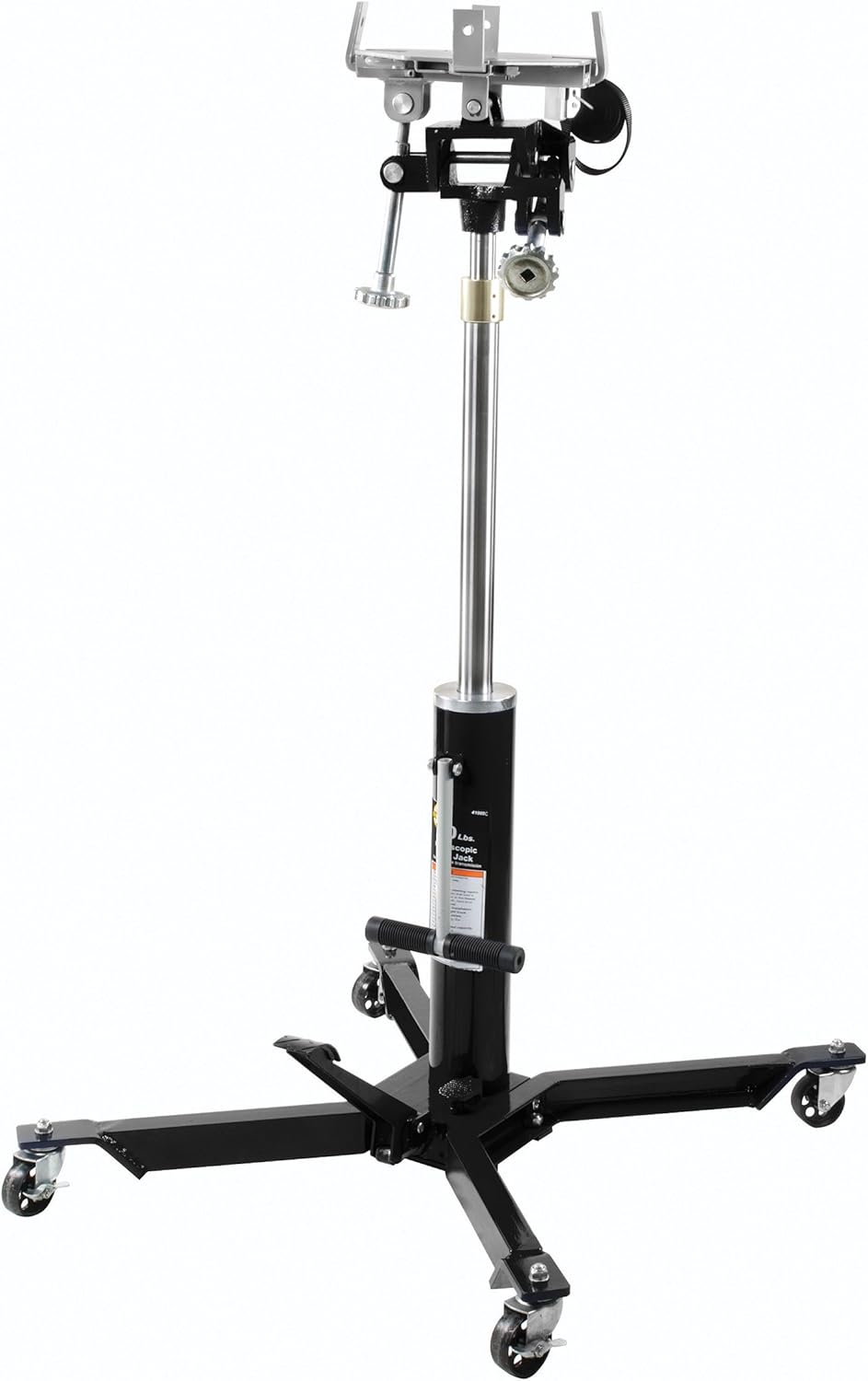 Omega 41000C Black Telescopic Transmission Jack - 1000 lbs. Capacity