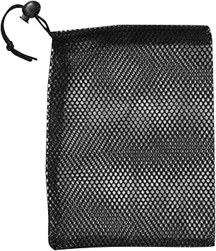 Mesh Bag Drawstring Gym Bag Nylon Mesh Drawstring with Cord Lock Closure for Collecting Toys Travel Sports 405