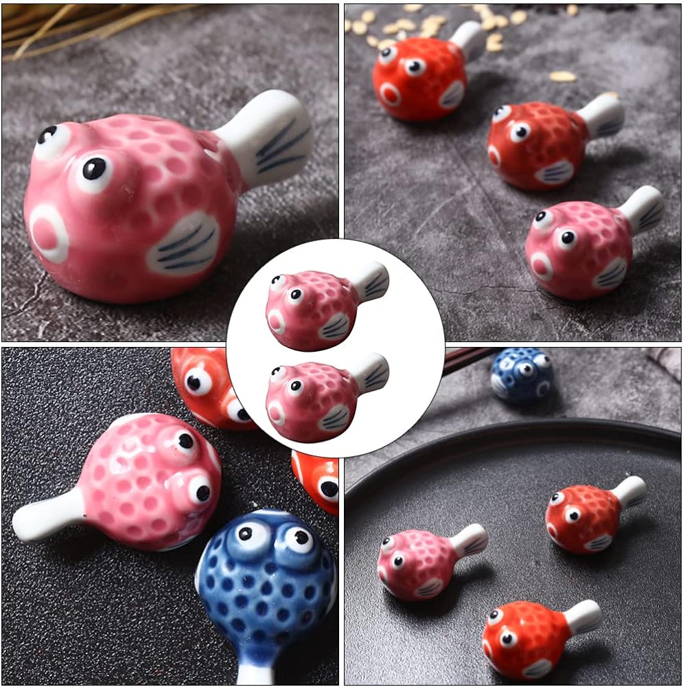 Christmas Decor Holder Chopsticks 2Pcs Fish Chopstick Rest Japanese Style Holder for Dinner Spoon Fork Tableware Supplies Vintage Decor