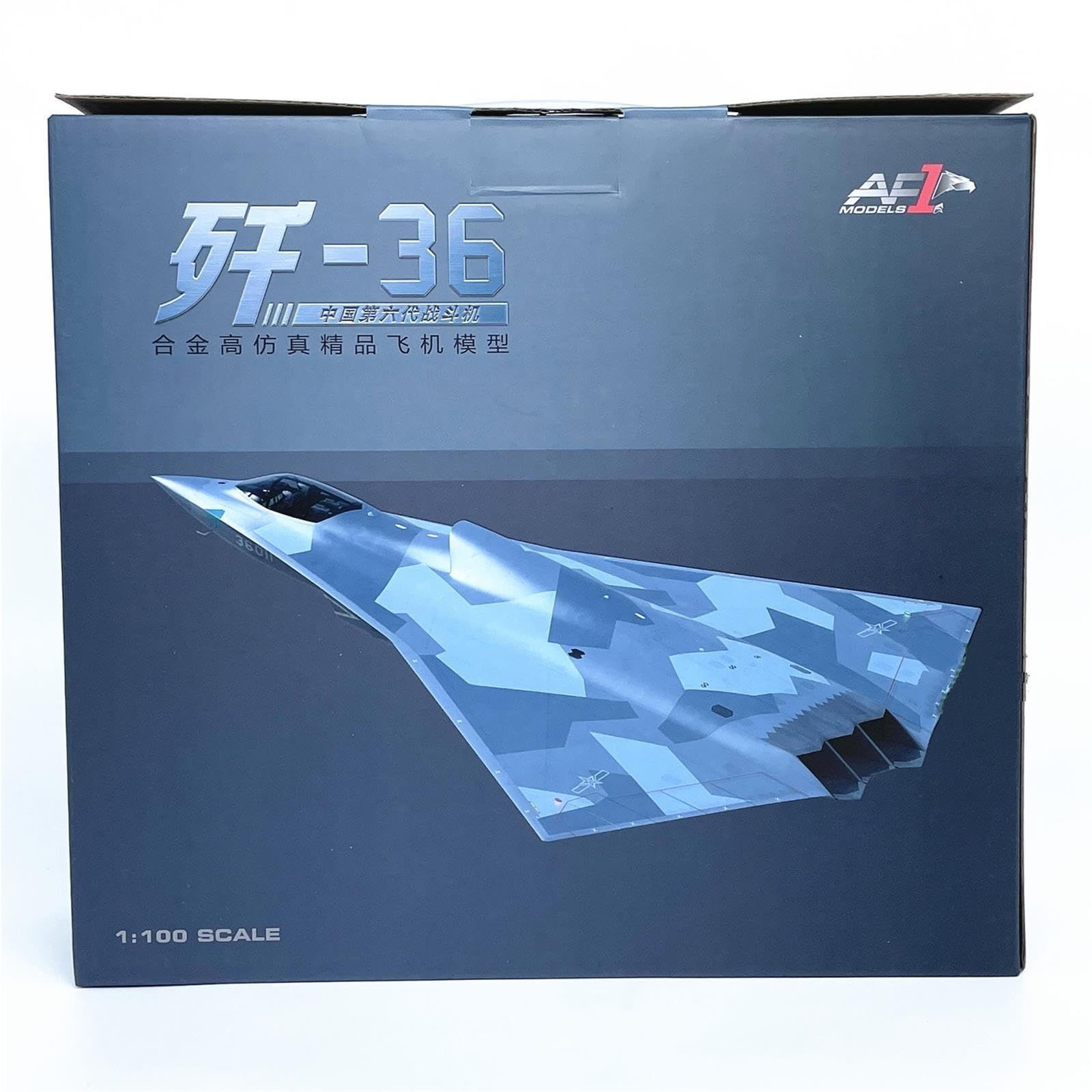 aerei a reazione Decorazione in lega per aerei da caccia J-36 Cina 1:100 regali per piloti