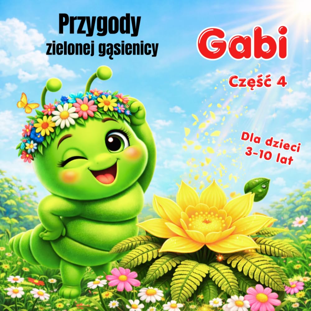 Przygody zielonej gąsienicy Gabi: Taniec Gabi i sekret kwiatu paproci. Część 4. Dla dzieci w wieku 3-10 lat.