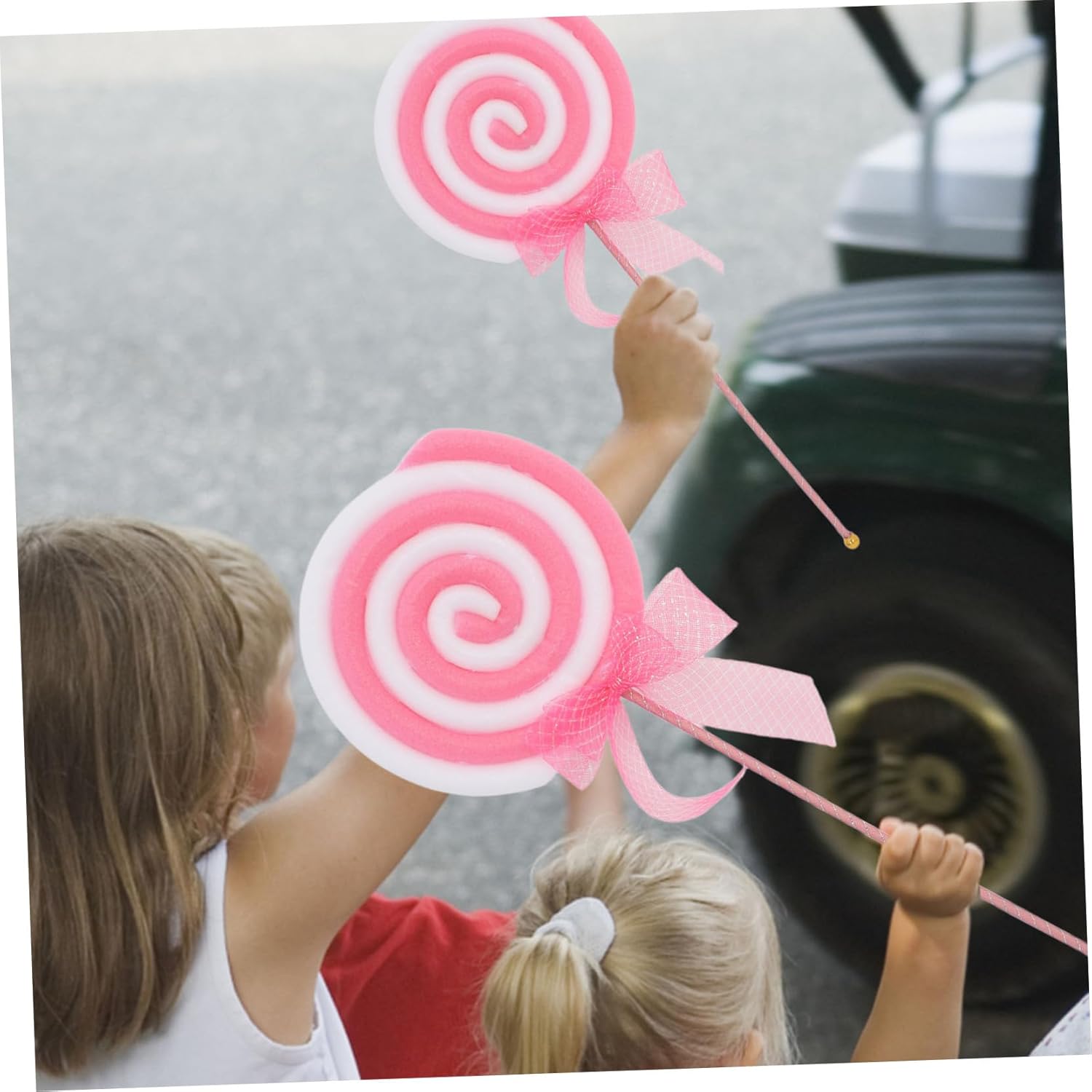 3pcs Faux Lollipop Photo Props Candy Ornament Simulation for Birthday Party Decorations Giant Lollipops