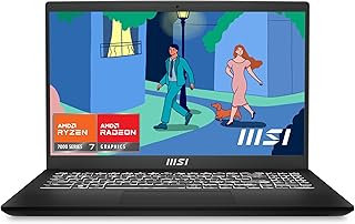 msi Modern 15 B7M-466IT, Notebook 15.6” FHD 60Hz, AMD Ryzen 7 7730U, AMD Graphics, 512GB SSD PCIe3, 16GB RAM DDR4, WiFi 6E, Win 11 Home [Layout e Garanzia ITA]
