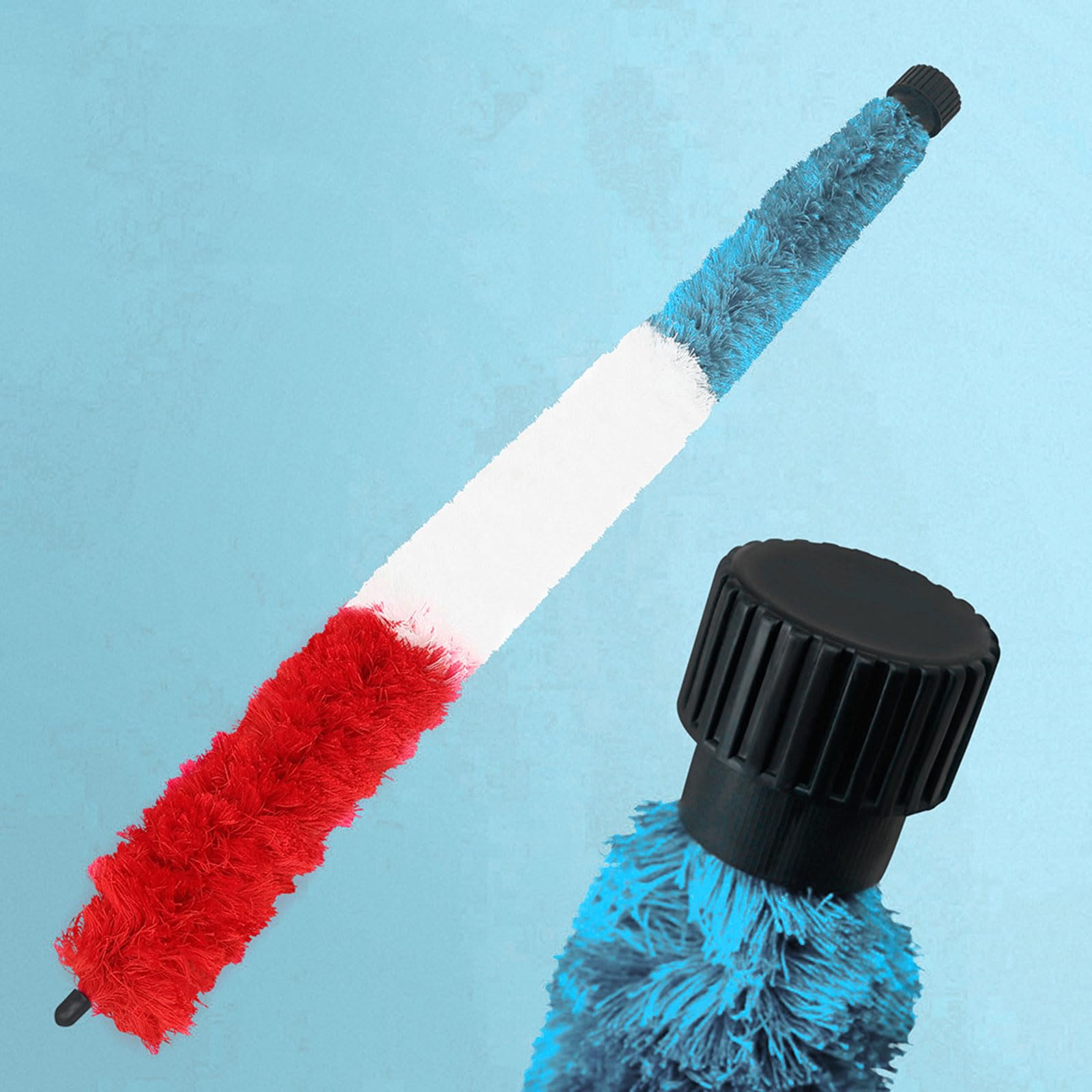 Kit De Nettoyage Pour Saxophone Alto - Chiffon 23,5x23 Cm Et Brosse Flexible - Pour Nettoyer L'intérieur Du Tube, Clarinette, Flûte - 7