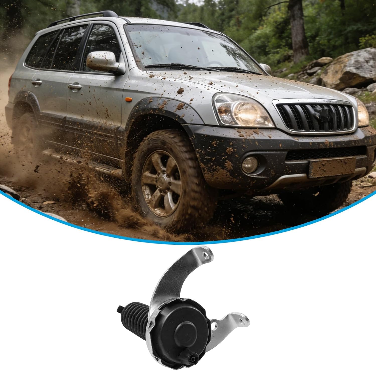 4WD Front Differential Actuator 51010-H1001 for Hyundai Terracan 2003 2004 2005 2006 4x4 Transfer Case Shift Motor Gear Replacement for 51010H1001