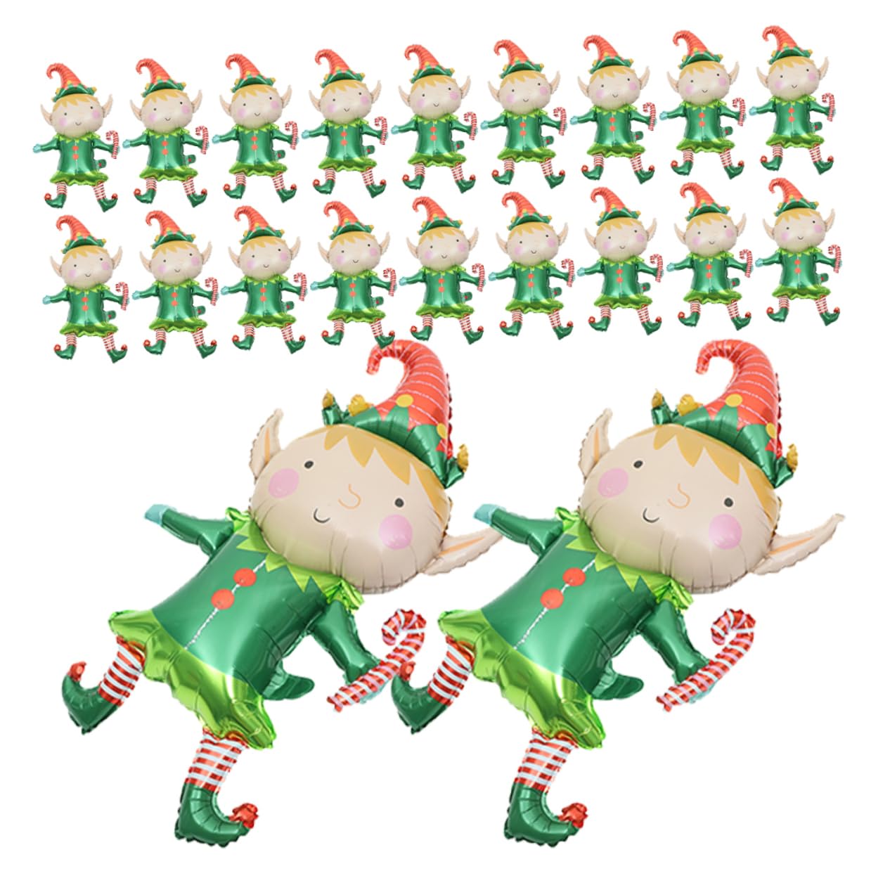 Alipis 50pezzi Palloncini Natalizi in Lamina di Alluminio Decorazioni per Feste Natalizie Accessori per Feste Palloncini Decorativi Squisita Decorazione