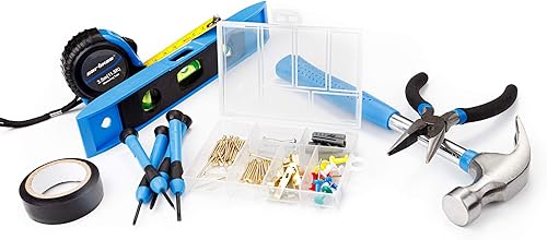 Miniatura 5 de Cartman 149 Piece Tool Set General Household Hand Tool Kit with Cordless Screwdriver Blue
