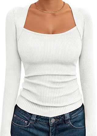 LILLUSORY Sweaters for Women Fall Outfits 2025 Long Sleeve Shirts for Women Knit Pullover Sweater Tops Clothes Fashion