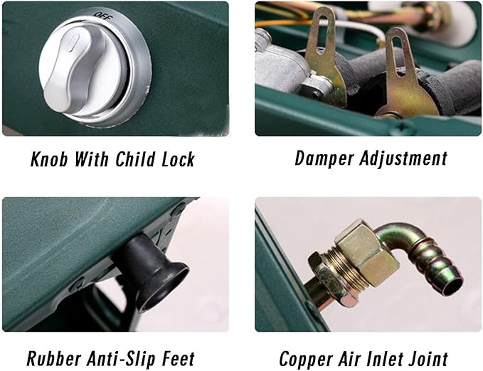 Estufa de Gas de 1 Puesto, Acero Inoxidable, 4.2kW, Diseño de Mesa miniatura 4