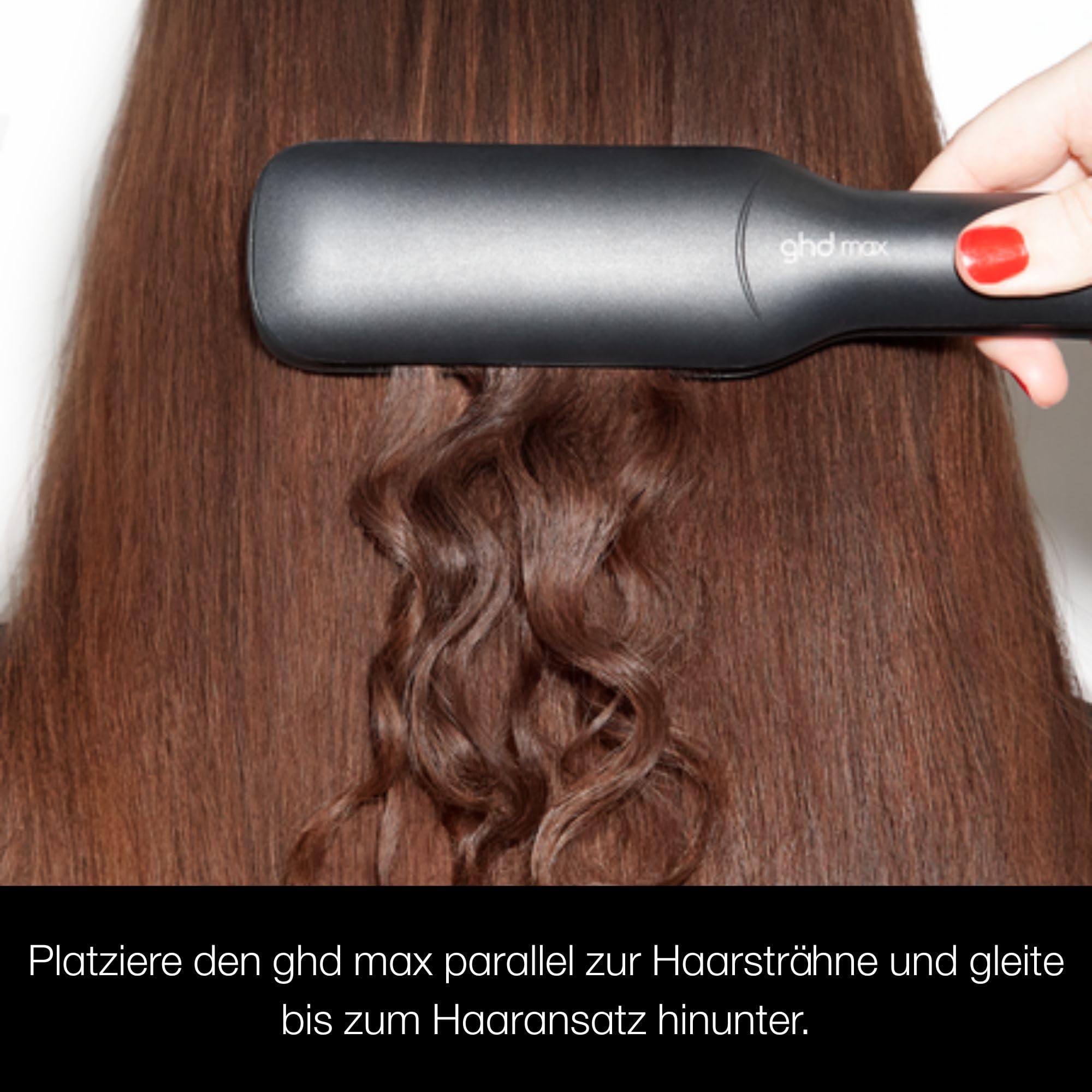 ghd max breites Glätteisen: Für langes, dickes oder lockiges Haar, 42mm Haarglätter, für glatte Looks, Wellen und Locken, Sleek & Anti Frizz Finish, ohne extreme Hitzeschäden
