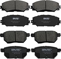 Vista 78 de Juego de pastillas de freno delanteras y traseras de 4 ruedas de repuesto de pastillas de freno de disco de cerámica para Nissan Pathfinder