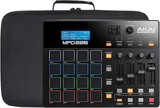 Khanka Carrying Hard Case Replacement for Akai Professional MPD226 | 16-Pad USB/MIDI Pad Controller