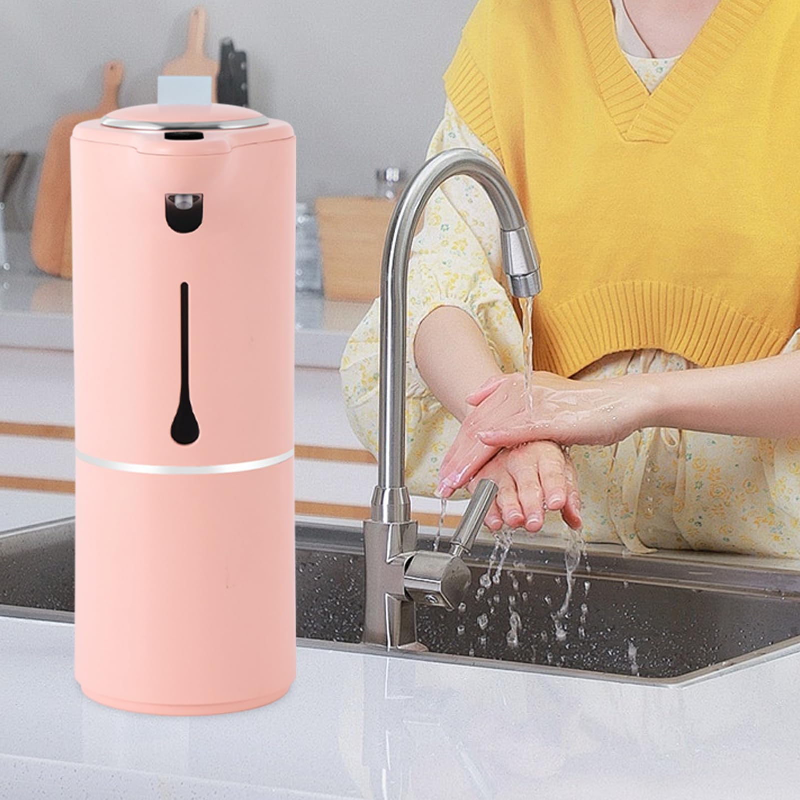 Automatyczny Dozownik Mydła Do Rąk Płyn Mydlany Pianotwórczy 280 Ml Z | Automatyczny Pieniący Dozownik Mydła Do Łazienki Kuchni Hotelu Restauracji Dla Dzieci Dorosłych Mężczyzn Kobiet
