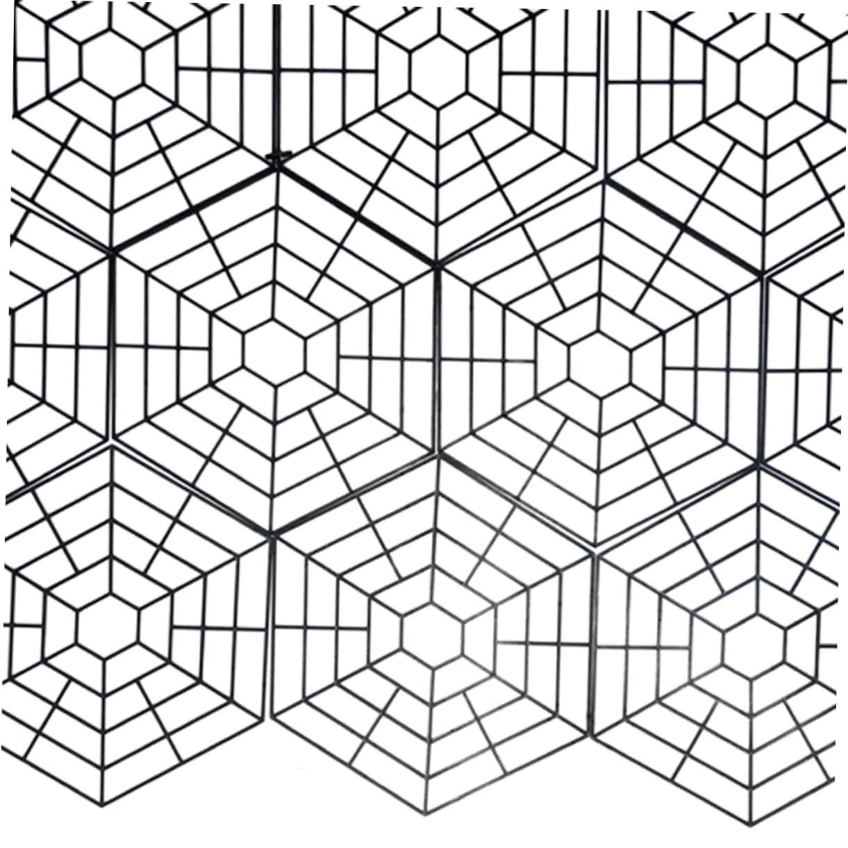 Mikikit Red Protectora de Estanques para Peces de Malla PP Negra Diseño Hexagonal, Mantiene Seguros los Peces y Evita Aves en Estanques Exteriores