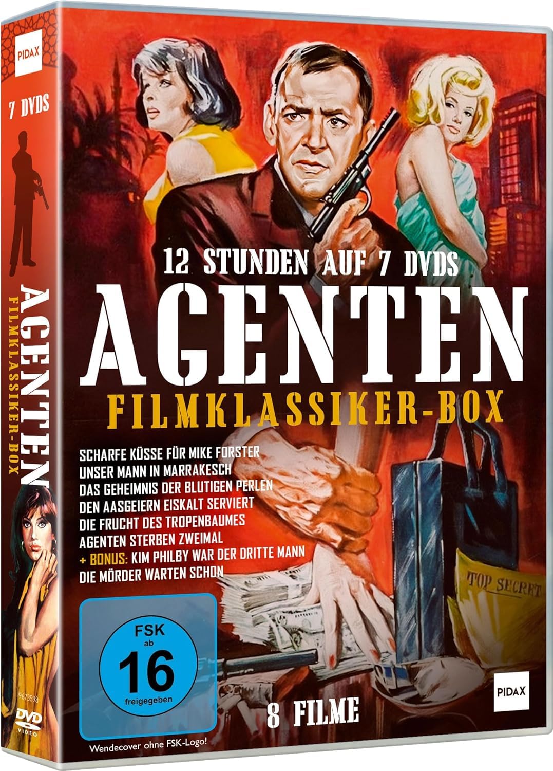 Agenten Filmklassiker Box - 8 fesselnde Agentenfilme mit absoluter Starbesetzung (Pidax Film-Klassiker) [7 DVDs]