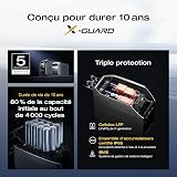 Station électrique portable EF EcoFlow DELTA 3 Plus,1024 Wh de capacité, batterie LiFePO4, charge complète en 56 min, 1800W de puissance de sortie, pour camping, RV, l'alimentation de secours - 7