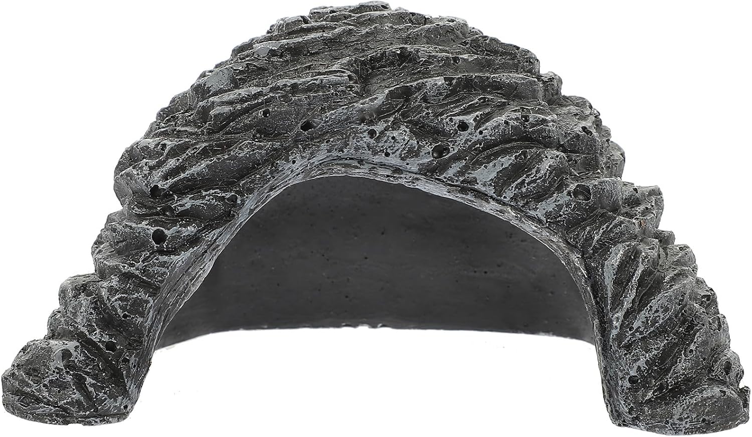 Resin Reptile Shelter Hideout with Basking Platform Small Tortoise Cave Hide Box for Pet Snakes and Amphibians Habitat Decor