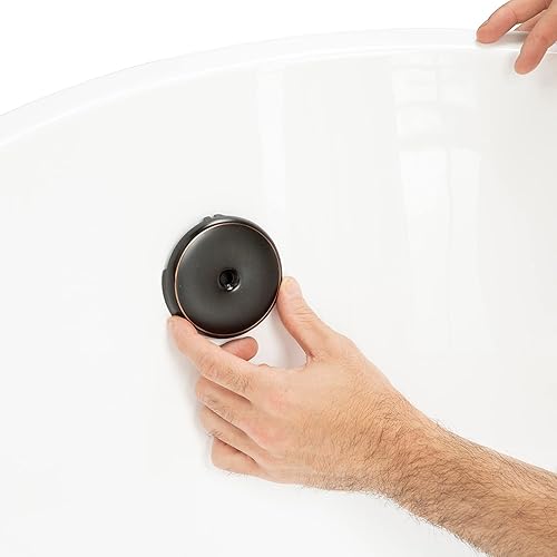 Miniatura 5 de Kit de conversión de drenaje de bañera de elevación y giro construcción de latón bronce aceitado